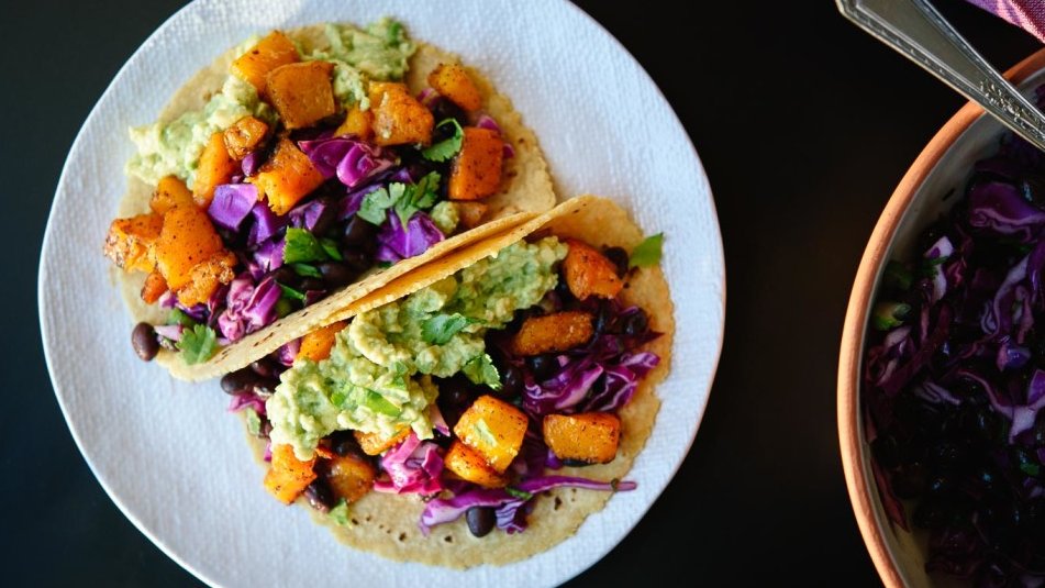 Roasted Butternut Squash Tacos